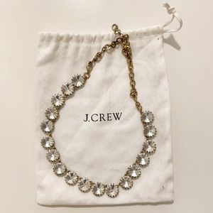 J.Crew Brass-Plated Crystal Necklace